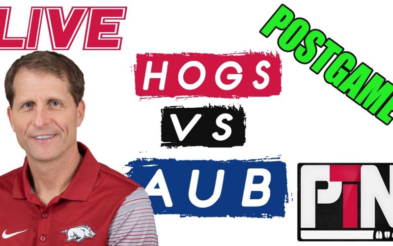 LIVE: Hogs Sweep Auburn On The Year Get The Win 75-73 — Arkansas Football Podcast | Tusk Talk With Ty