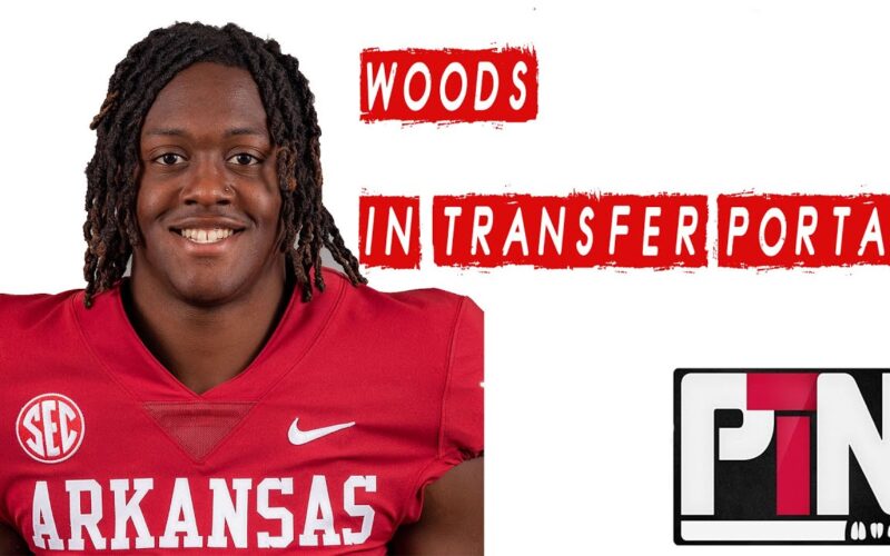 LIVE: Arkansas WR Mike Woods Has Entered The Transfer Portal — Arkansas Recruiting Podcast | Tusk Talk With Ty