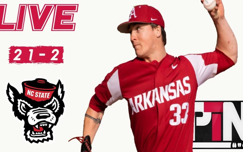 LIVE: Arkansas Hogs Beat Nc State Game 1 In Super Regionals 21-2 — Arkansas Football Podcast | Tusk Talk With Ty