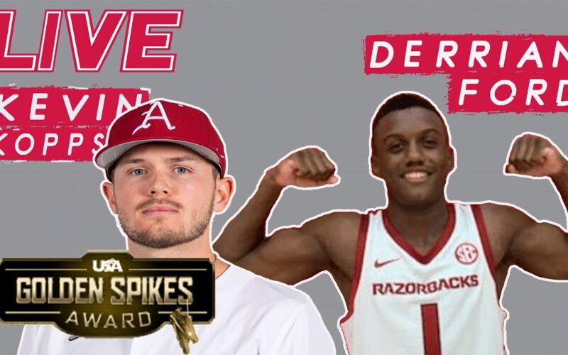 LIVE: Kevin Kopps Wins Golden Spikes + Derrian Ford Commits To Hogs + Kevin Obanor Picks Tech — Arkansas Football Podcast | Tusk Talk With Ty