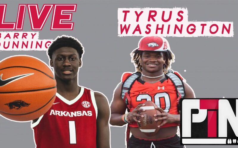 LIVE: Barry Dunning Commits To Arkansas Basketball + Tyrus Washington Calls The Hogs + Who’s Next — Arkansas Basketball Podcast | Tusk Talk With Ty