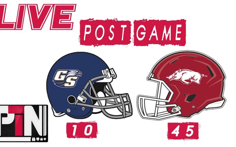 LIVE: Arkansas Hogs Defeat Georgia Southern 45-10 — Arkansas Football Podcast | Tusk Talk With Ty