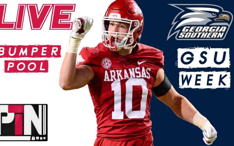 LIVE: Arkansas Hogs Vs Georgia Southern Eagles First Look — Arkansas Football Podcast | Tusk Talk With Ty
