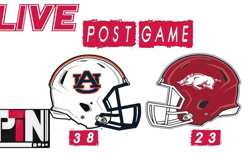 LIVE: Arkansas Hogs 23 Auburn Tigers 38 — Arkansas Football Podcast | Tusk Talk With Ty