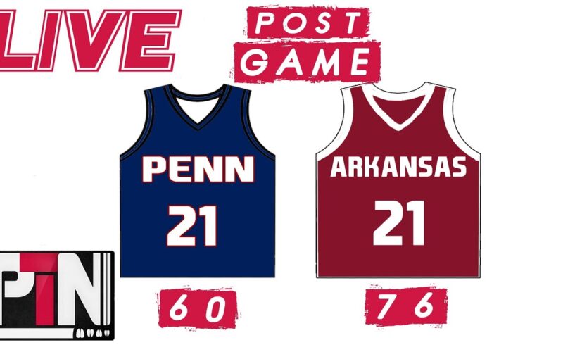 LIVE: Arkansas Hogs 76 Penn Quakers 60 — Arkansas Football Podcast | Tusk Talk With Ty