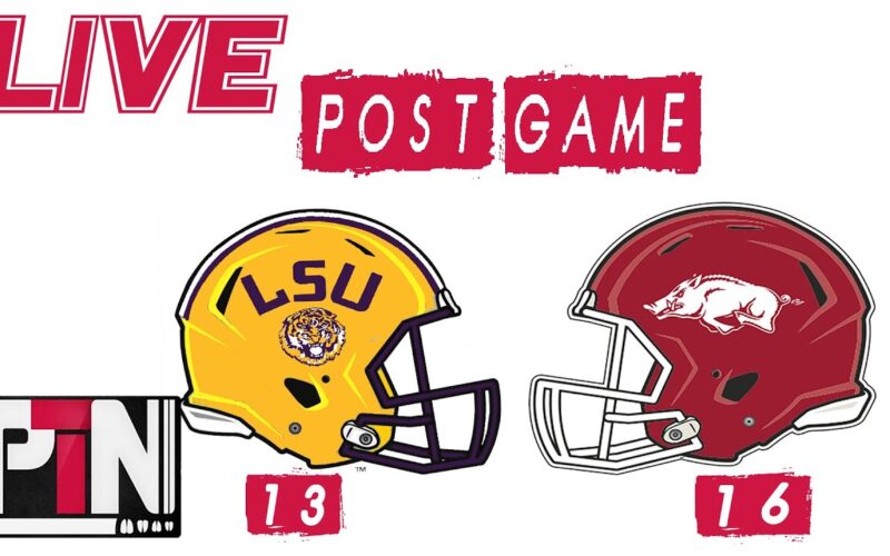 LIVE: Arkansas Hogs 16 LSU Tigers 13 — Arkansas Football Podcast | Tusk Talk With Ty