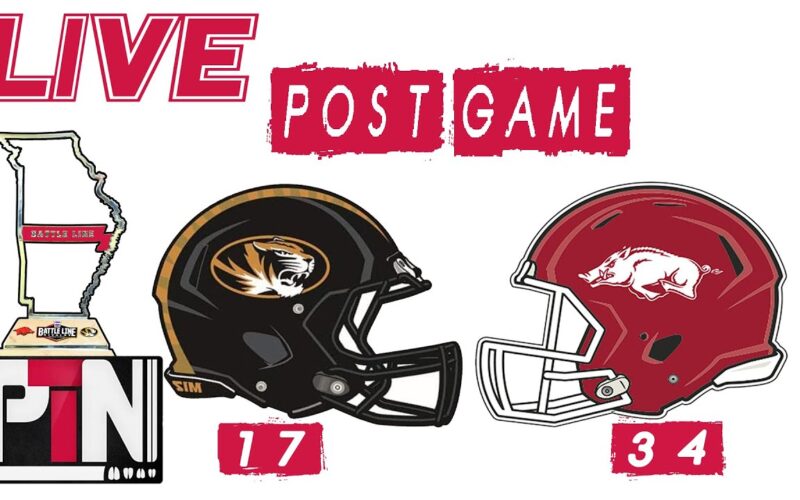 LIVE: Arkansas Hogs 34 Mizzou Tigers 17 — Arkansas Football Podcast | Tusk Talk With Ty
