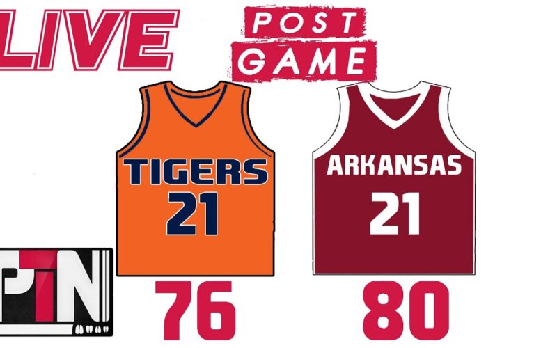 LIVE: Arkansas Hogs Upset The No.1 Auburn Tigers 80-76 — Arkansas Football Podcast | Tusk Talk With Ty