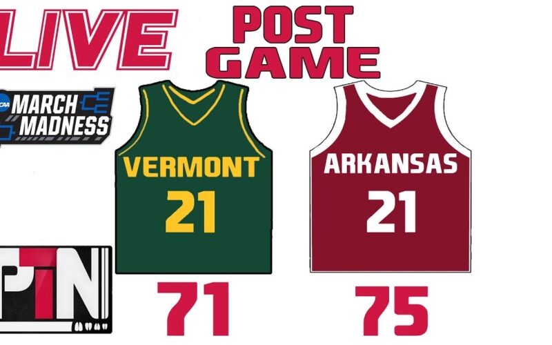 LIVE: Arkansas Hogs Beat The Vermont Catamounts Advance In Tournament — Arkansas Football Podcast | Tusk Talk With Ty