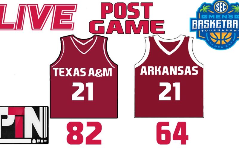 LIVE: Hogs Get Crushed By The Texas ATM Aggies In SEC Tournament — Arkansas Football Podcast | Tusk Talk With Ty