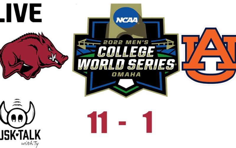Hogs Knock Auburn Out Of Omaha — Arkansas Baseball Podcast | Tusk Talk With Ty