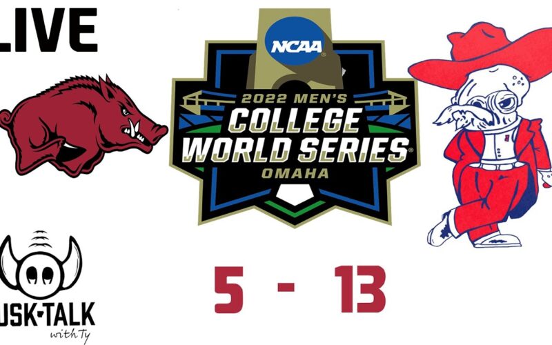Hogs Drop A Game To Ole Miss In Omaha — Arkansas Baseball Podcast | Tusk Talk With Ty