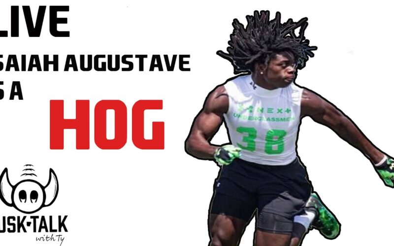 RB Isaiah Augustave Commits To Hogs + Malachi Singleton Update + Tar Heels Preview — Arkansas Football Podcast | Tusk Talk With Ty