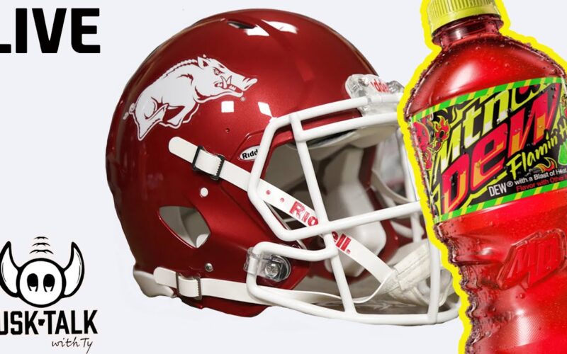 Arkansas Football Recruiting (Whats Next?) + Trying Flammin Hot Dew Live — Arkansas Football Podcast | Tusk Talk With Ty