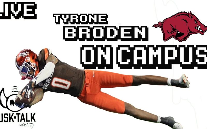 6’7 BG WR Tyrone Broden Is Visiting Arkansas + Arkansas At Vandy Preview + Deion Sanders Called Out — Arkansas Football Podcast | Tusk Talk With Ty