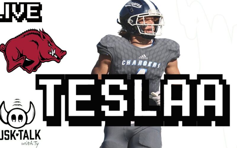 Hogs Land Transfer WR Isaac TeSlaa + Arkansas Vs Alabama Preview — Arkansas Recruiting Podcast | Tusk Talk With Ty