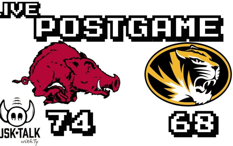 Hogs Defeat The Mizzou Tigers 74-68 — Arkansas Football Podcast | Tusk Talk With Ty