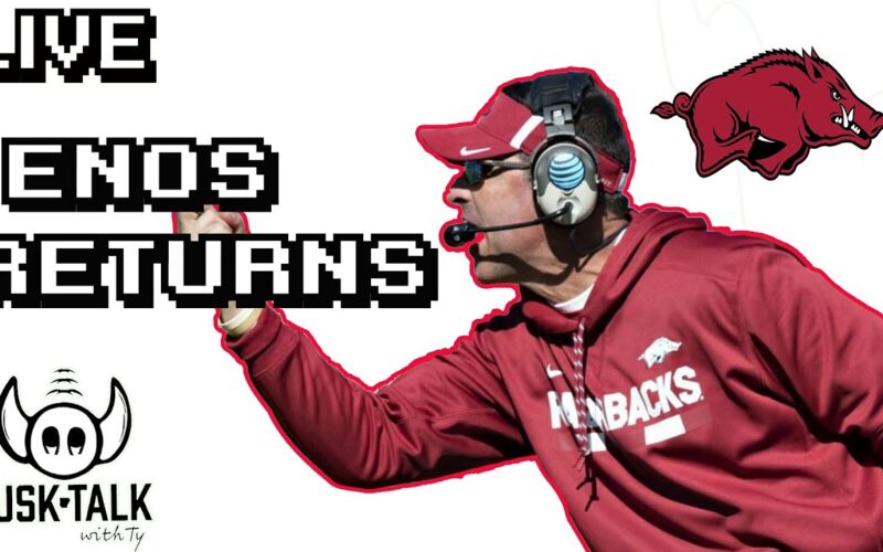 Dan Enos Back At Arkansas + Nick Smith Jr Back At Practice — Arkansas Football Podcast | Tusk Talk With Ty