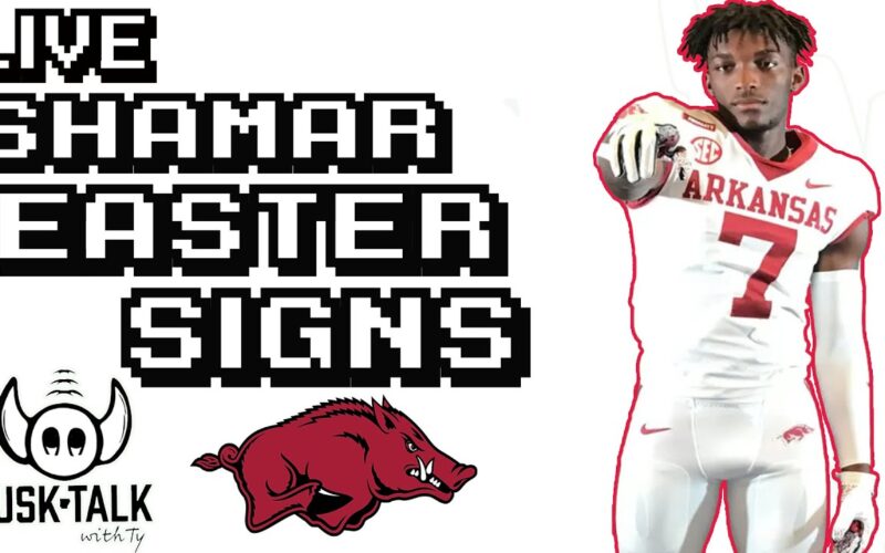 Shamar Easter Officially A Arkansas + Sam Pittman Discusses Portal & More — Arkansas Recruiting Podcast | Tusk Talk With Ty