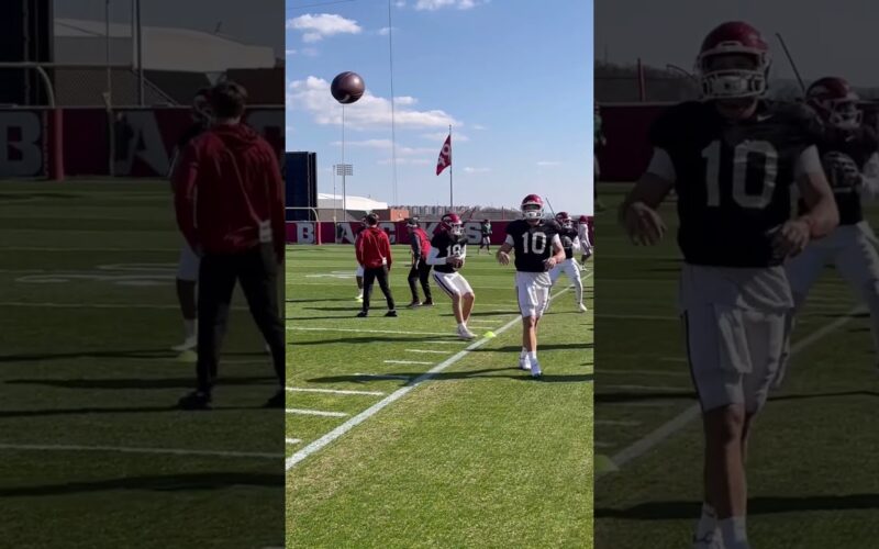 KJ Jefferson And QB’s Footwork Drills — Arkansas Football Podcast | Tusk Talk With Ty