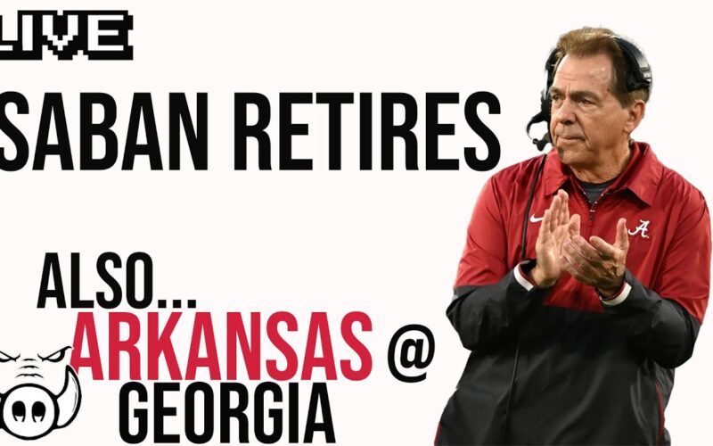 No More Nick Saban + Arkansas @ Georgia — Arkansas Basketball Podcast | Tusk Talk With Ty