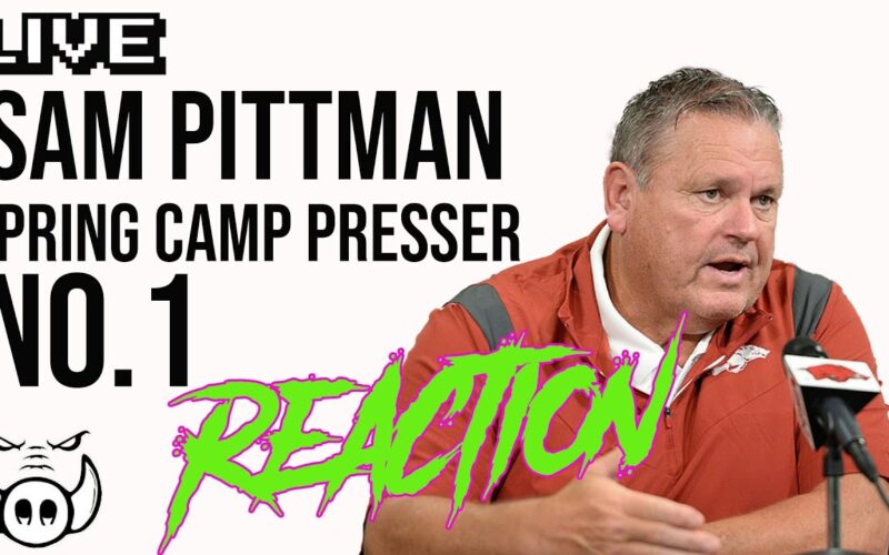 Sam Pittman’s Spring Camp Presser Reaction — Arkansas Football Podcast | Tusk Talk With Ty