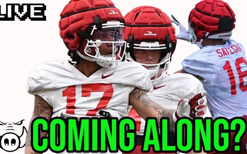 Hogs Coming Along In Spring Camp — Arkansas Football Podcast | Tusk Talk With Ty