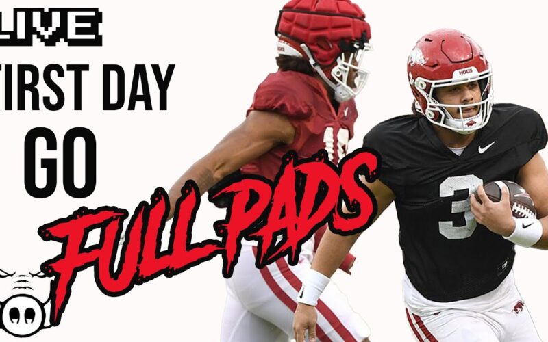 Hogs Finally Go Full Pads +Pinion In Portal + Ark Vs Mizz — Arkansas Recruiting Podcast | Tusk Talk With Ty