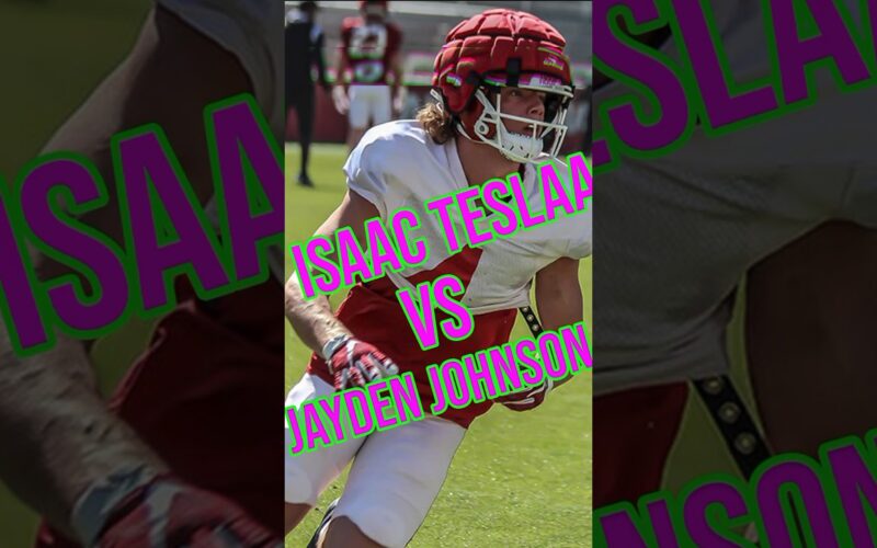 Isaac TeSlaa Vs Jayden Johnson Fall Camp Day 6 — Arkansas Football Podcast | Tusk Talk With Ty