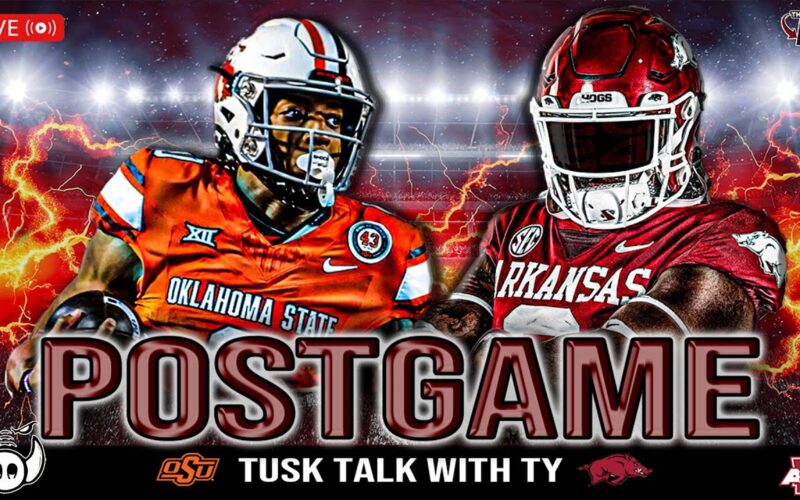 Hogs Lose In OT Arkansas Vs #16 Ok State Postgame Show — Arkansas Football Podcast | Tusk Talk With Ty
