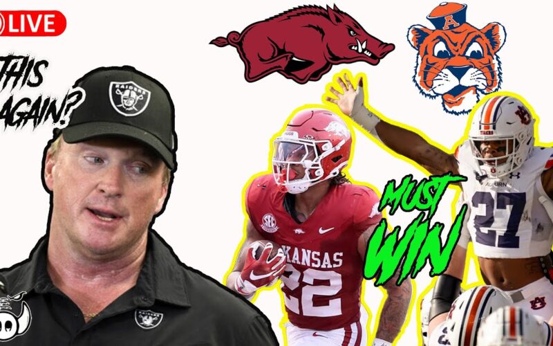 Arkansas Vs Auburn MUST WIN + Here We Gruden Again + Hog Football Commit — Arkansas Recruiting Podcast | Tusk Talk With Ty