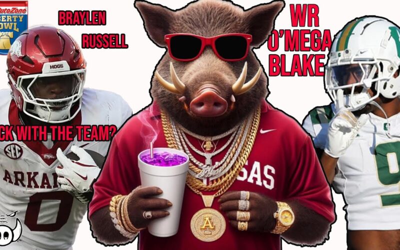 Braylen Russell With The Hogs + O’Mega Blake And The Hogs — Arkansas Football Podcast | Tusk Talk With Ty
