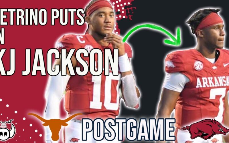 Petrino Puts In KJ JACKSON + Pete Thamel Gives HC Update For Arkansas — Arkansas Football Podcast | Tusk Talk With Ty
