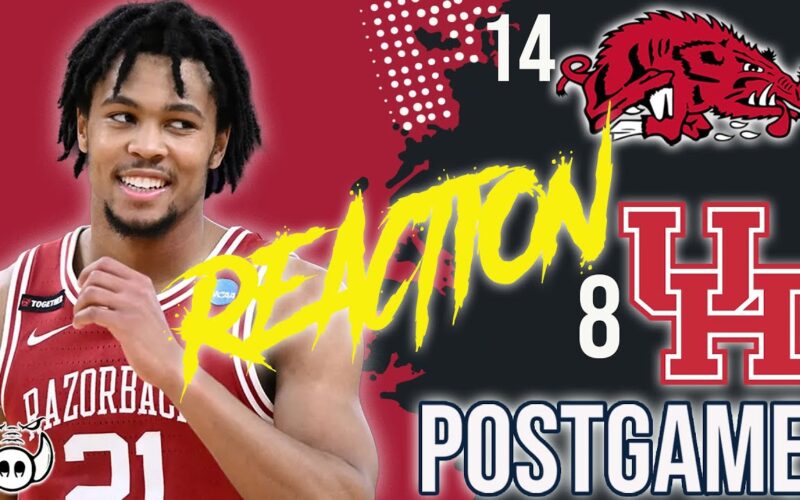 #14Arkansas Vs #8Houston REACTION — Arkansas Basketball Podcast | Tusk Talk With Ty