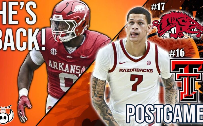 BRAZILE DOMINATES + Hogs Vs Texas Tech Postgame — Arkansas Basketball Podcast | Tusk Talk With Ty
