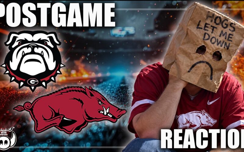 HOGS ROUTED BY #2 GEORGIA BULLDOGS